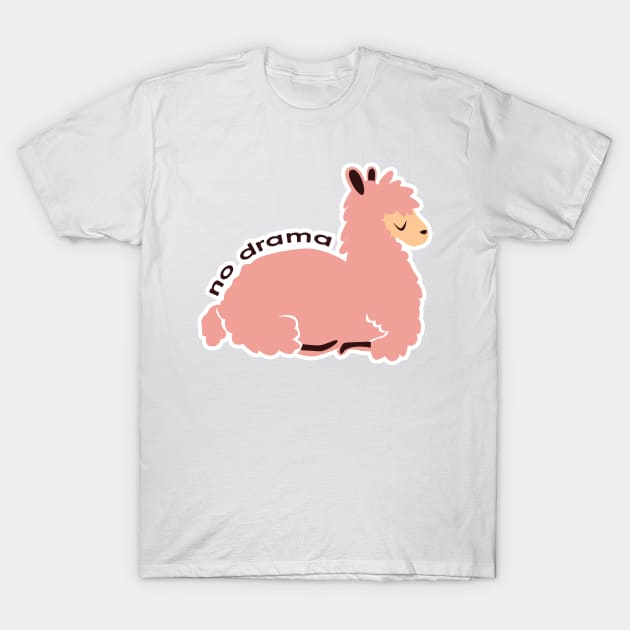 No Drama Llama T-Shirt by mpmi0801